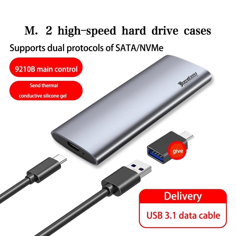 CoolFish SSD ̽ NVMe NGFF    Ŭ ϵ ũ ̽, M.2 ̺ ڽ, CŸ USB3.2 Gen2, 10Gb  